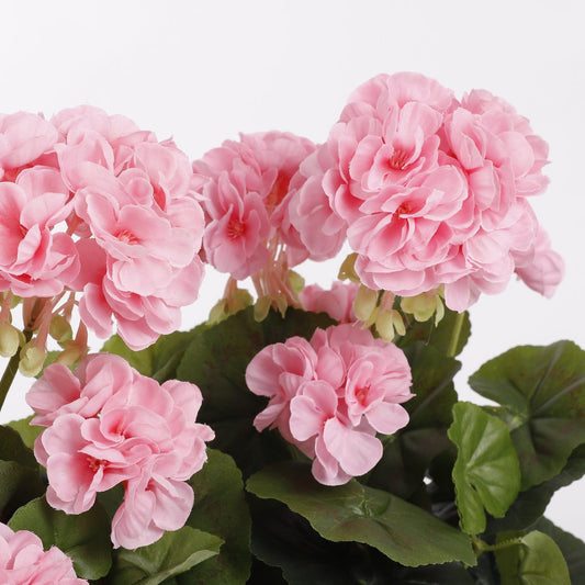 Geranium Kunstplant in Balkonbak L29 x B13 x H40 cm Roze