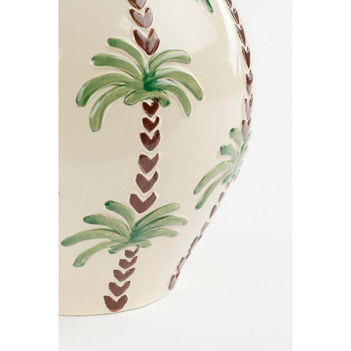 Palmbomen Vaas Beige
