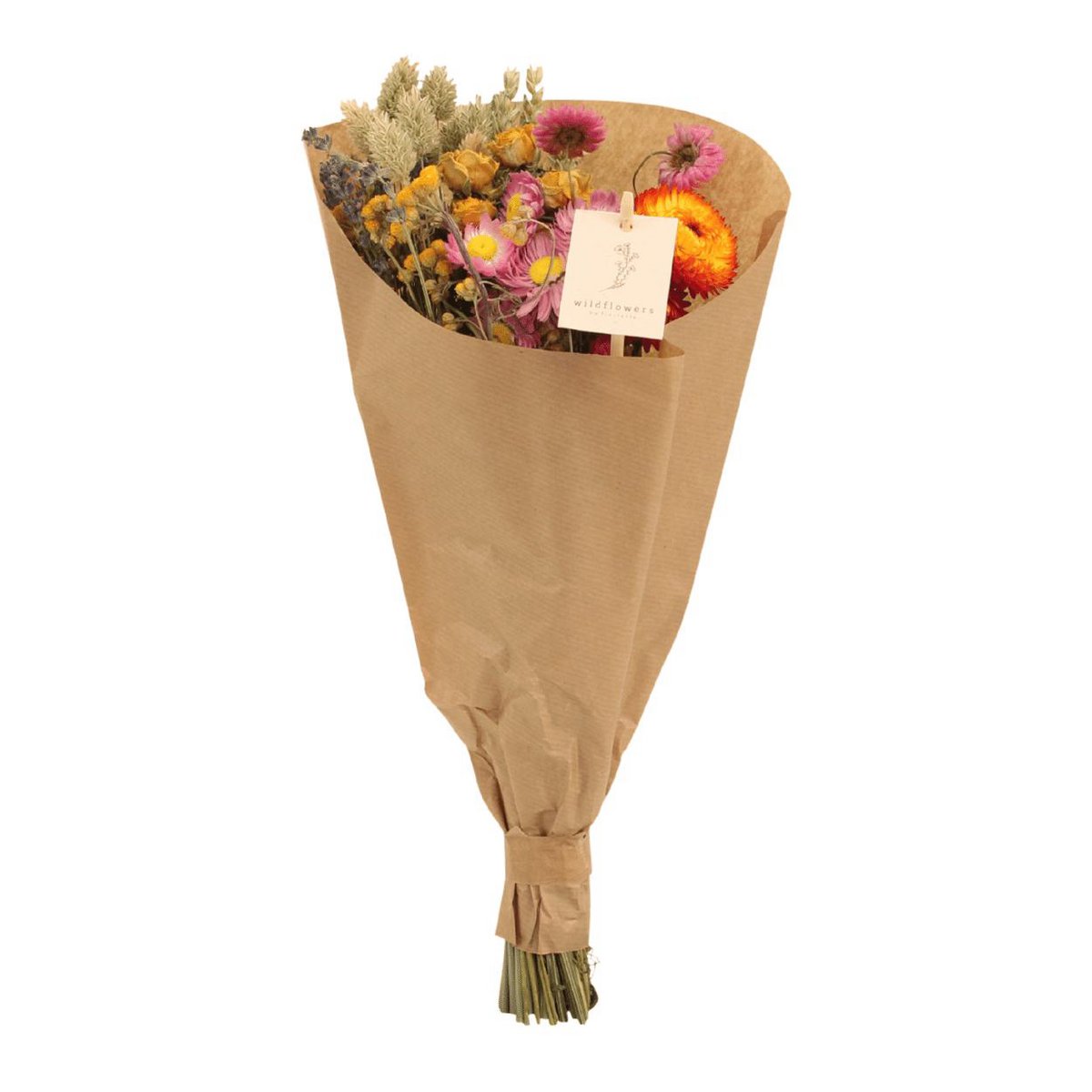 Droogbloemen Veldboeket  multi Ø15 - ↨35 cm