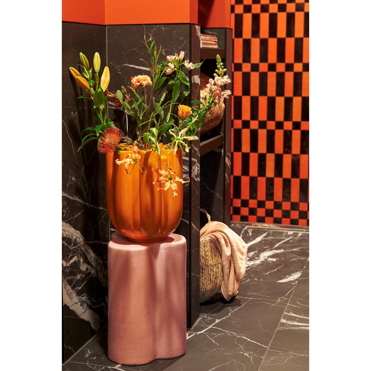 Dutch  Tulip Vaas H34 x Ø28 cm Keramiek Oranje