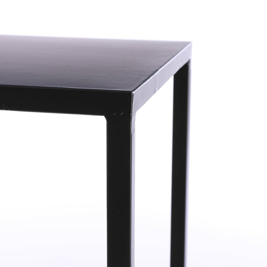 Noah Bijzettafel Set van 2 L30 x B30 x H70 cm Metaal Zwart