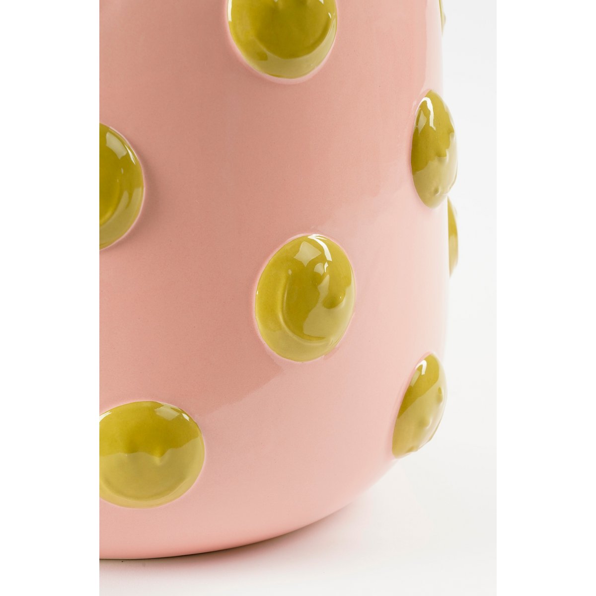 Sunny Smiles Vaas H28 x Ø29 cm Keramiek Lichtroze