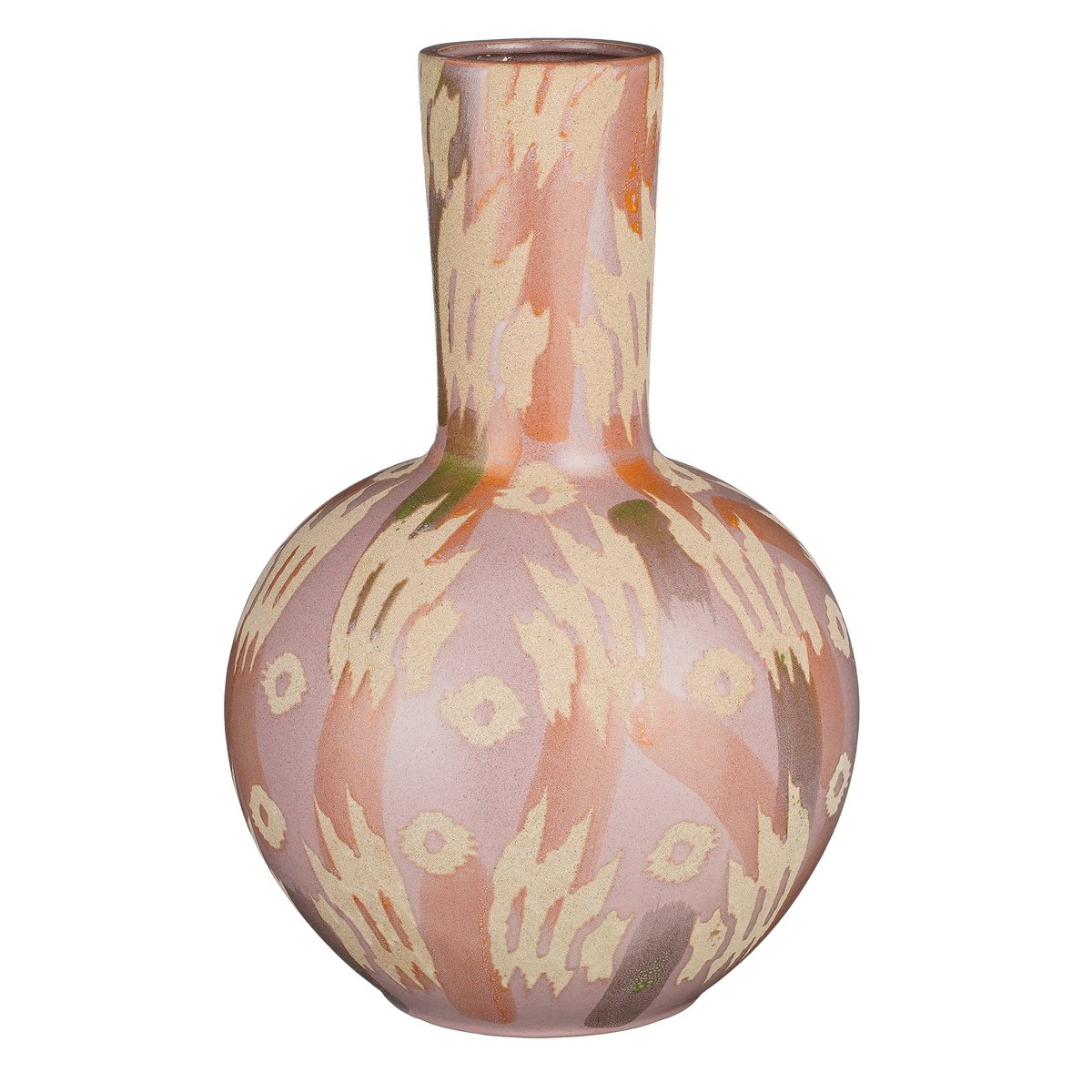 Bolla Vaas H52 x Ø34 cm Keramiek Roze Beige