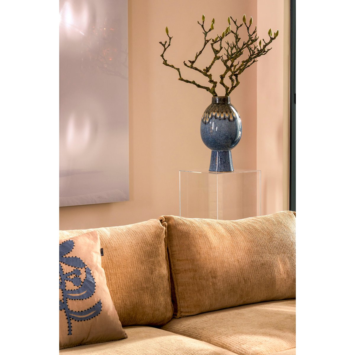 Mistral Vaas H38 x Ø22 cm Blauw