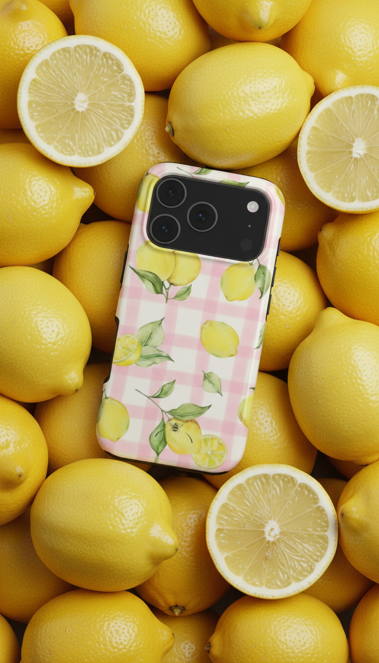 Lemon Phone Case Pink