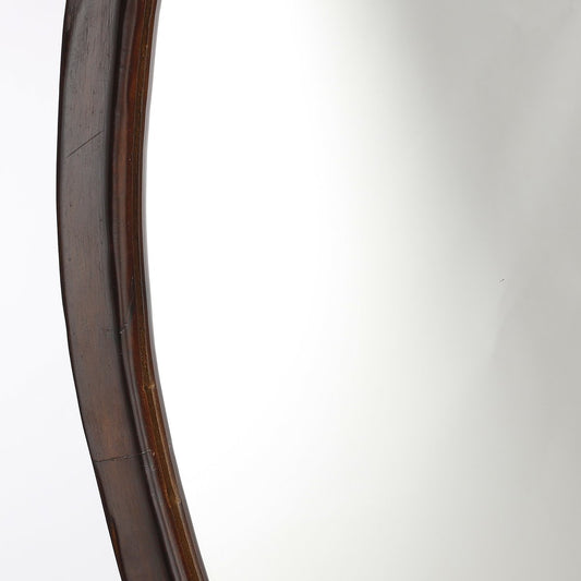 Boston Wandspiegel L50 x B69 cm Mangohout Donkerbruin