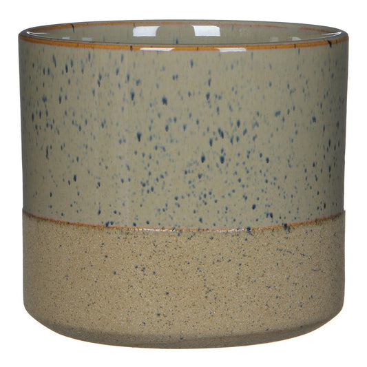 Azzura Bloempot half Crème H17 x Ø18 cm