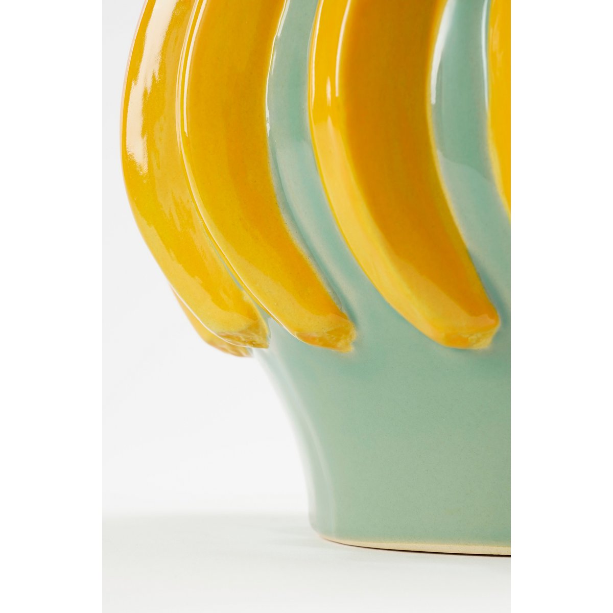 Bananen Bloempot Binnen H18 x Ø24 cm Keramiek Lichtgroen