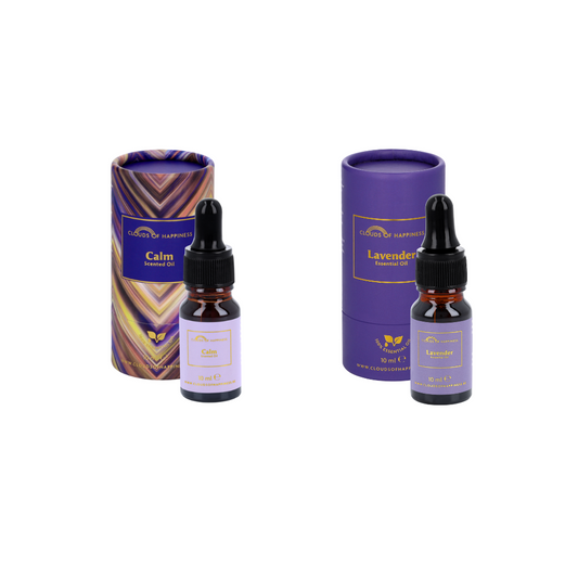 Set van 2 geuroliën Calm + Essential BIO Oil Lavender Scented oil