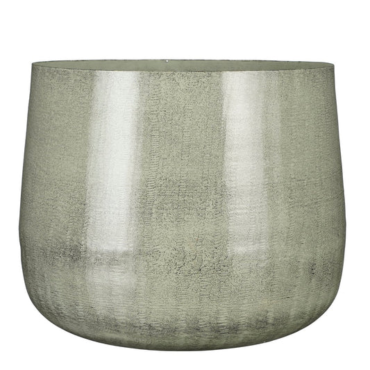 Arvaya Bloempot Industriële Stijl Lichtgrijs H32 x Ø37 cm