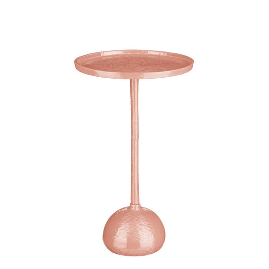 Lumo Bijzettafel H58 x Ø34 cm Gerecycled Aluminium 100% FSC Lichtroze
