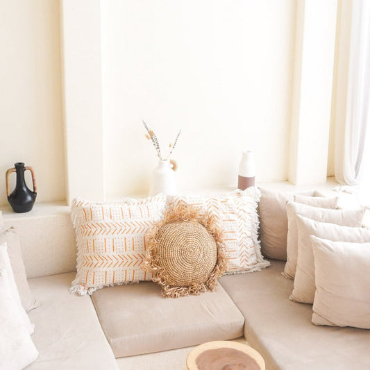 Komodo Boho Kussen met Franjes Decoratief Kussen Ø40/50 cm