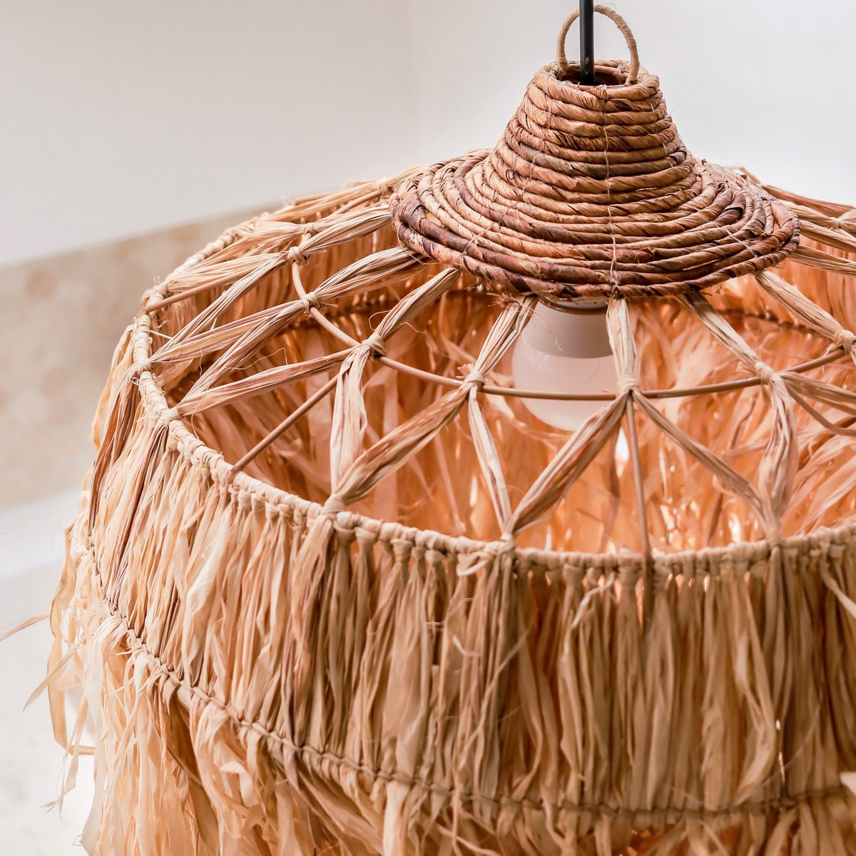 Elara Lamp met lange franjes 2 maten