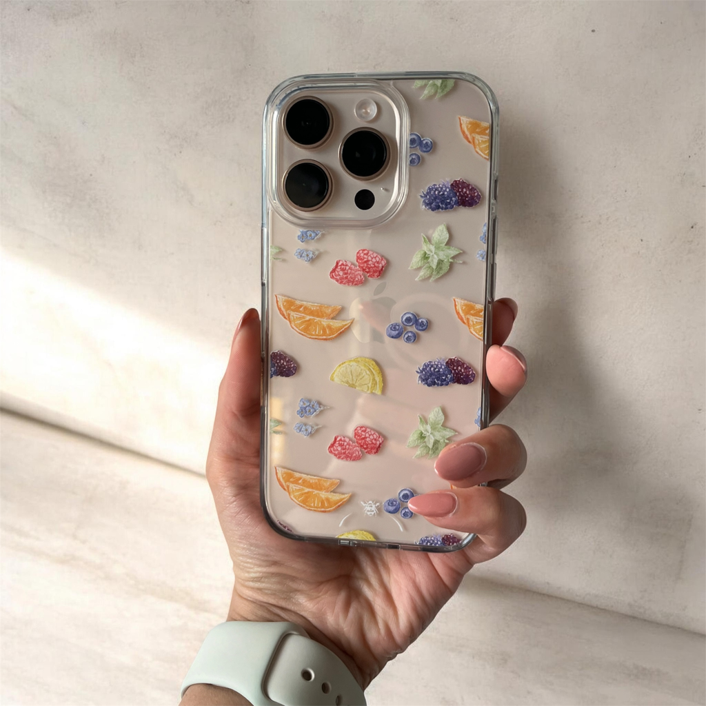 Spring Fruit Clear Phone Case