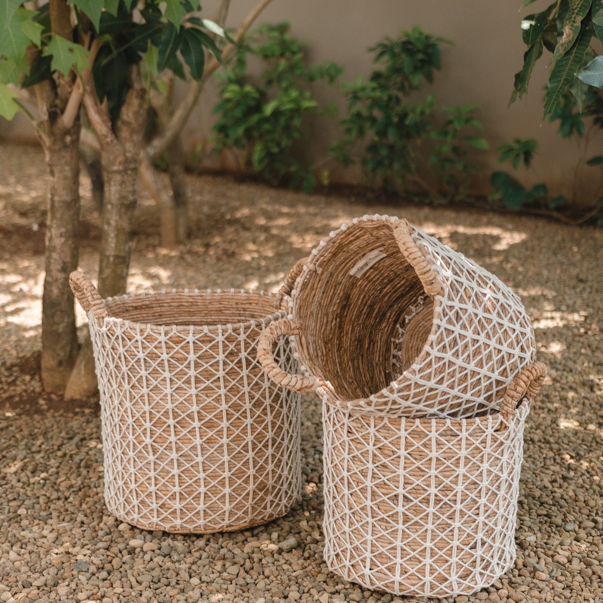 Wonder Opbergmand | Plantenmand BOHO  Bananenvezel