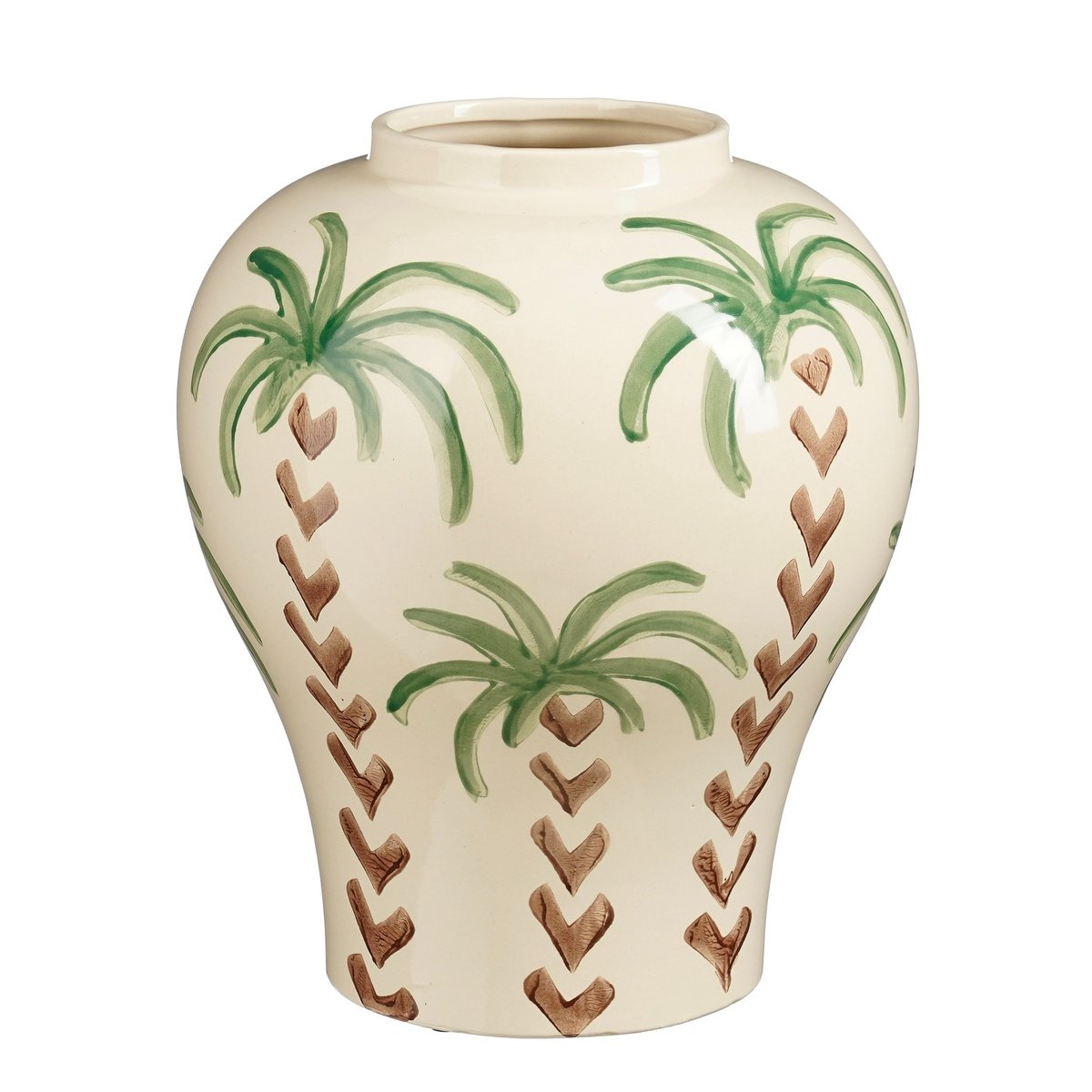 Palmbomen Vaas Keramiek Beige H32 x Ø26 cm