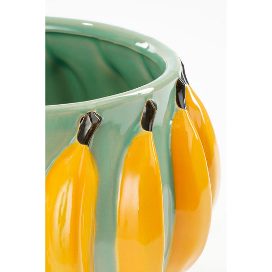 Bananen Bloempot Binnen H18 x Ø24 cm Keramiek Lichtgroen