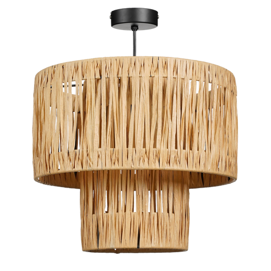 Altair Hanglamp Raffia Lichtbruin