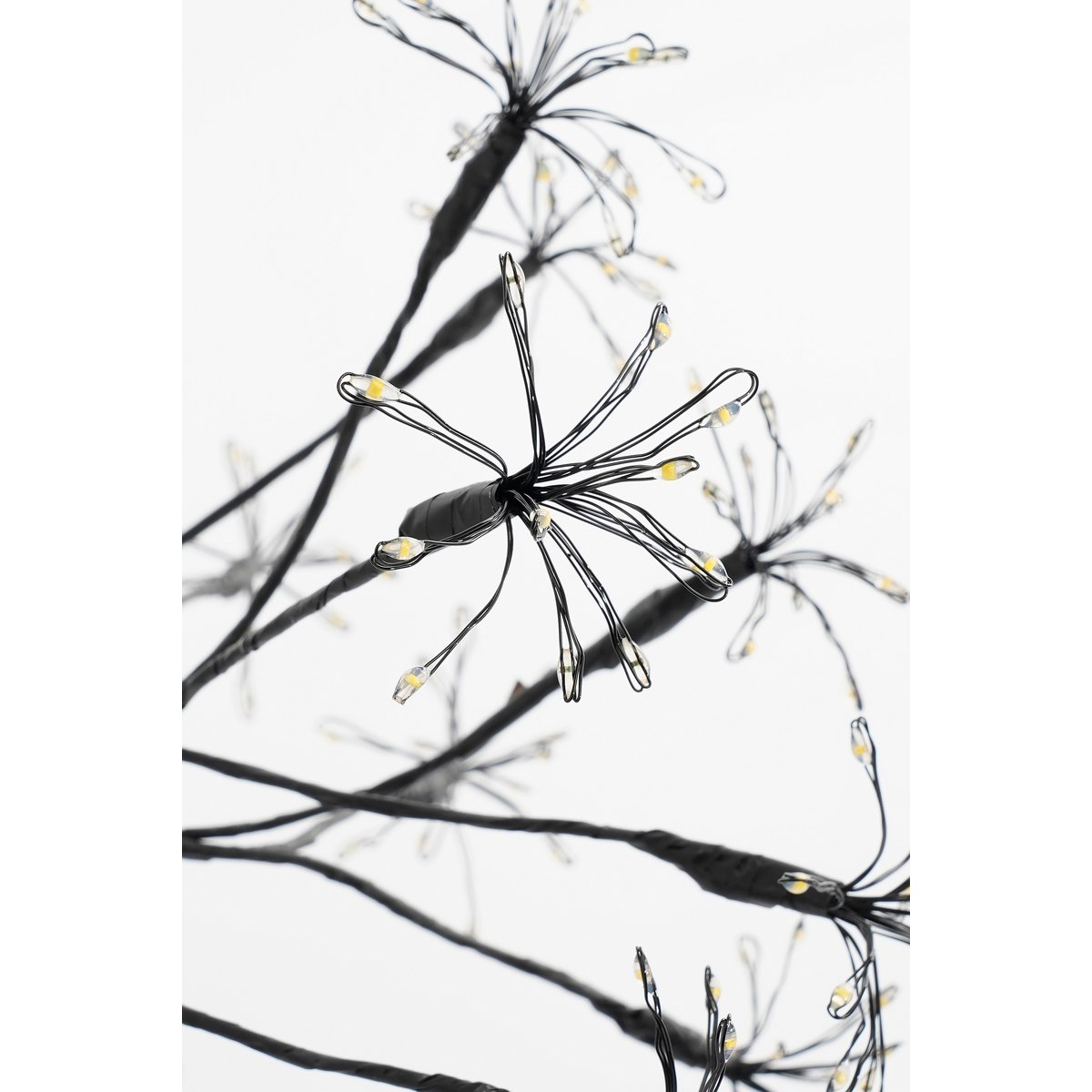 Ronde Bal met Warm Witte LED Lampjes Ø40 cm zwart Kerstverlichting