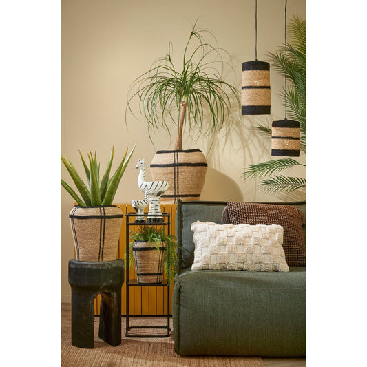 Nalani Hanglamp Jute met Zwart