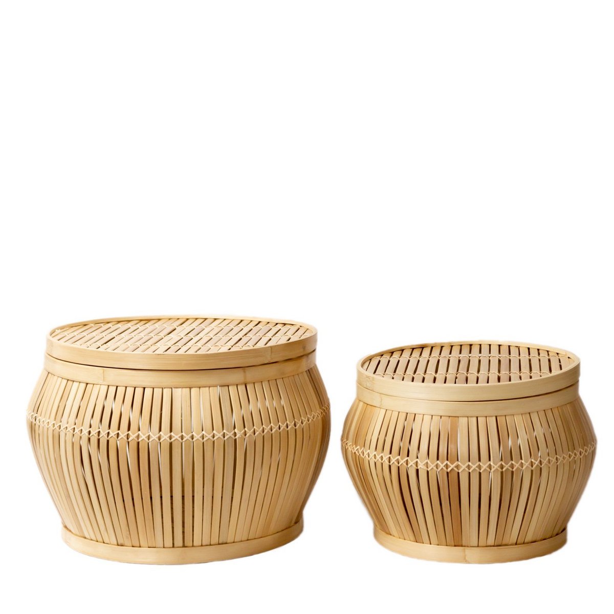 Sienna Bijzettafel Bamboe set van 2