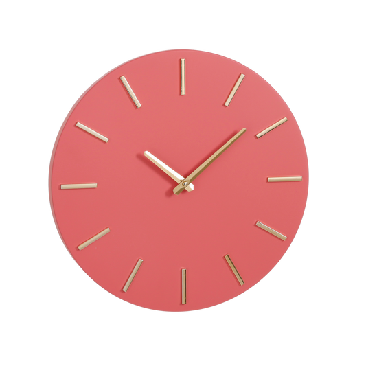 London Wandklok Ø36 cm Hot Pink