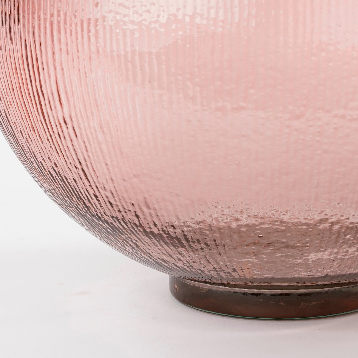 Clear Fles Vaas met Structuur Lichtroze
