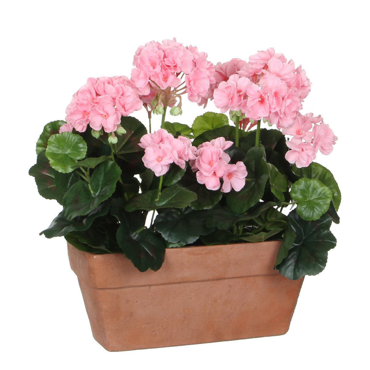 Geranium Kunstplant in Balkonbak L29 x B13 x H40 cm Roze