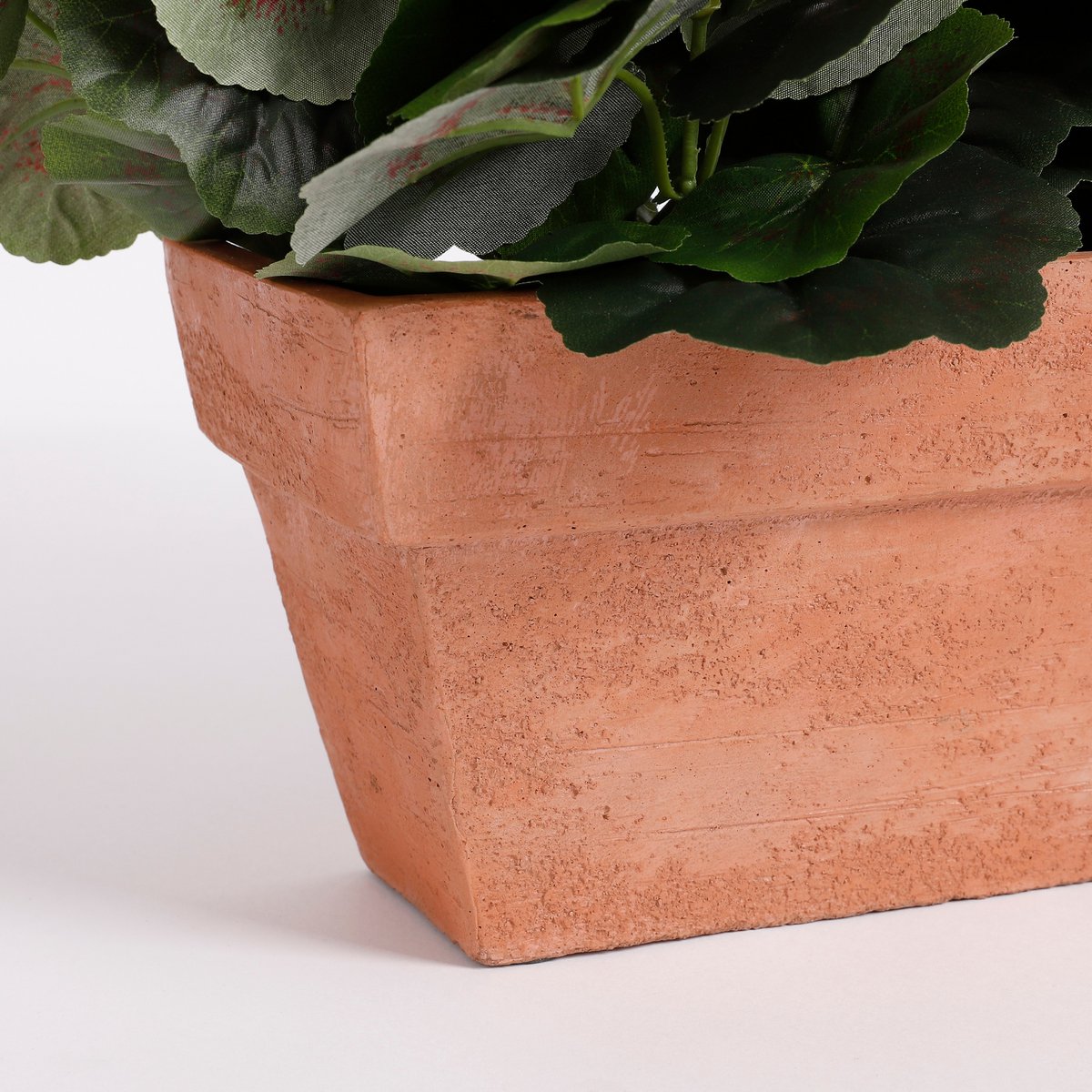 Geranium Kunstplant in Balkonbak L29 x B13 x H40 cm Wit