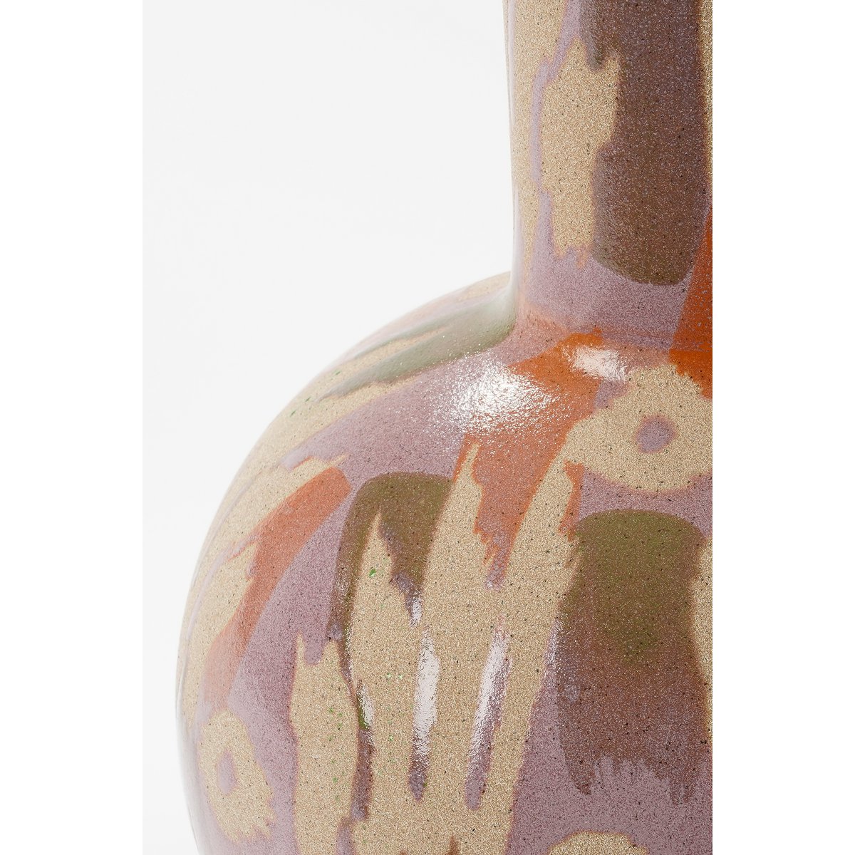 Bolla Vaas H52 x Ø34 cm Keramiek Roze Beige