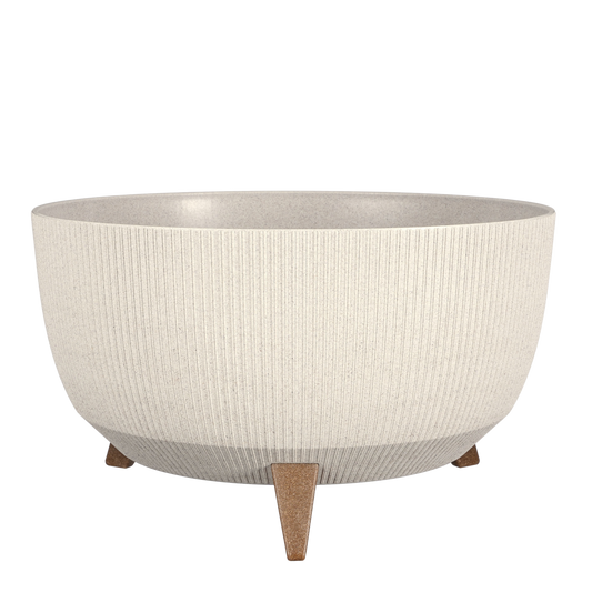 Celestia Bloempot Beige op Poten H22 x Ø47 cm
