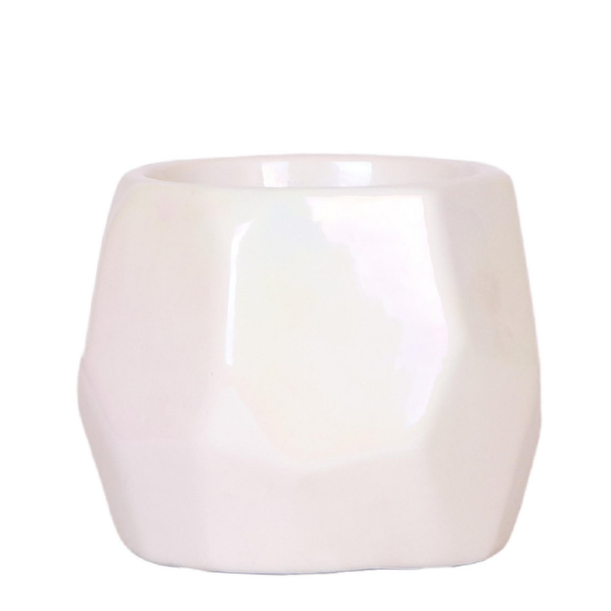 Diamond pot Travertine Ø9cm