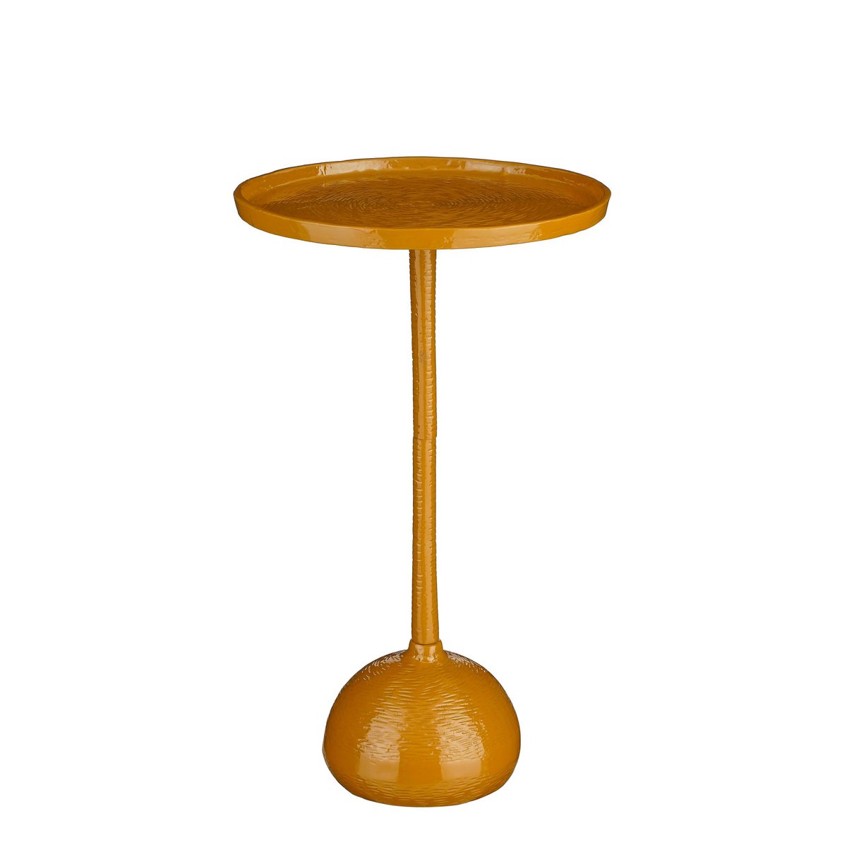 Lumo Bijzettafel H58 x Ø34 cm Gerecycled Aluminium 100% FSC Bruin