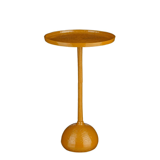 Lumo Bijzettafel H58 x Ø34 cm Gerecycled Aluminium 100% FSC Bruin
