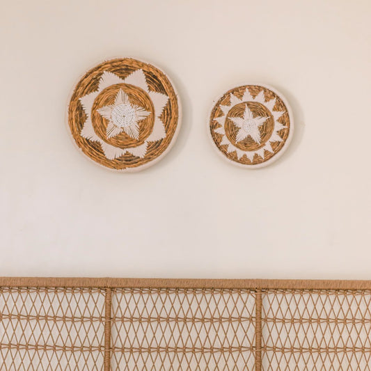 Kay Wanddecoratie | Decoratieve Schaal van Bananenvezel 2 maten