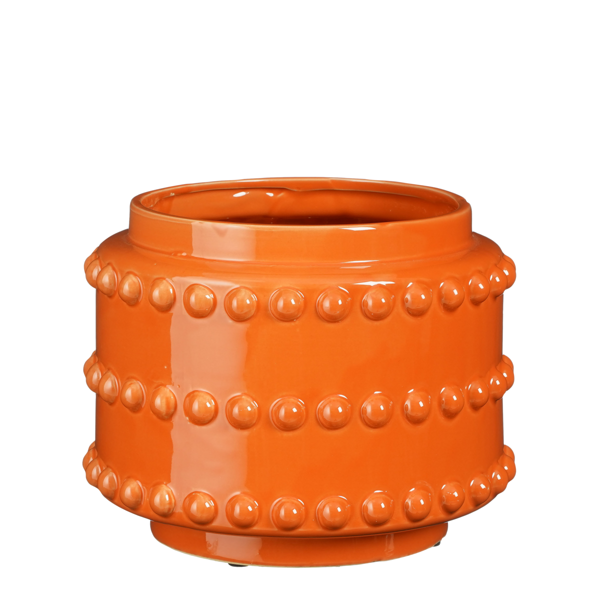 Brendon Bloempot H19 x Ø22 cm Keramiek Oranje
