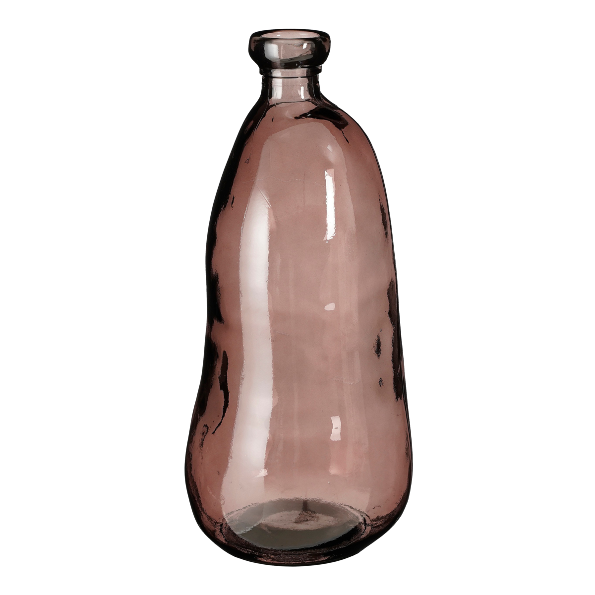 Clear Vaas Donkerbruin Gerecycled Glas  H51 x Ø22 cm