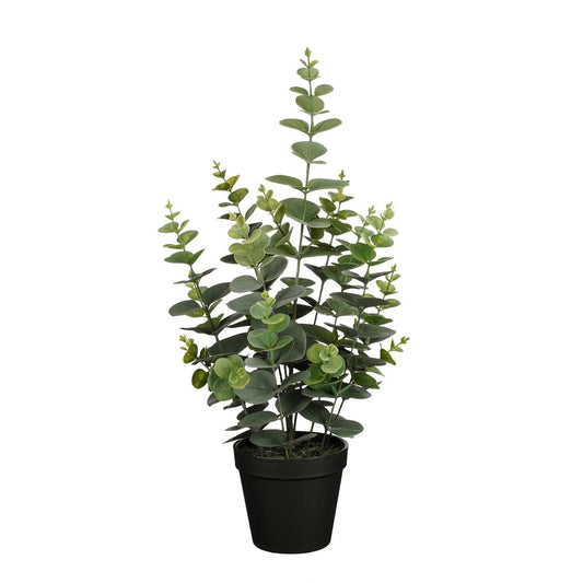 Eucalyptus Kunstplant in Bloempot H53 x Ø23 cm Groen