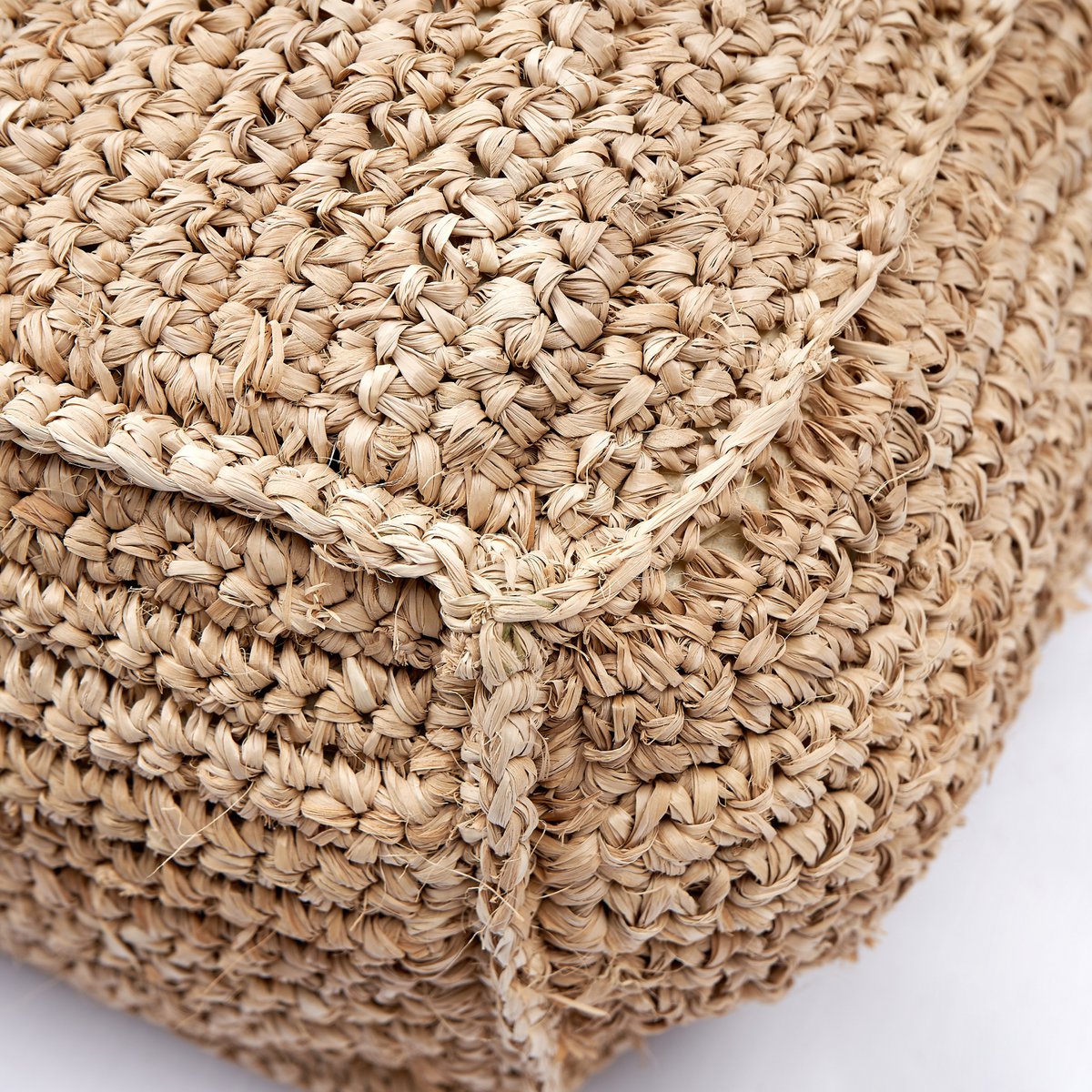Annisa Poef Zitzak Handgemaakt van Raffia | Duurzaam & Uniek