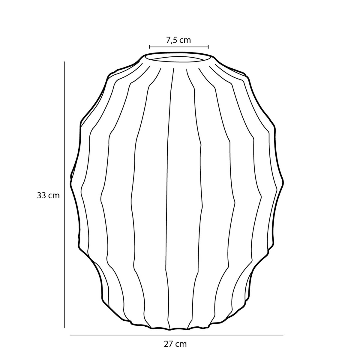 Unica Vaas H33 x Ø27 cm Keramiek Roze