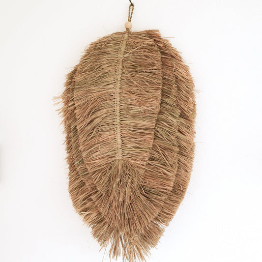 Tipi Tropisch Wanddecor Bladvormig Handgeweven van Raffia