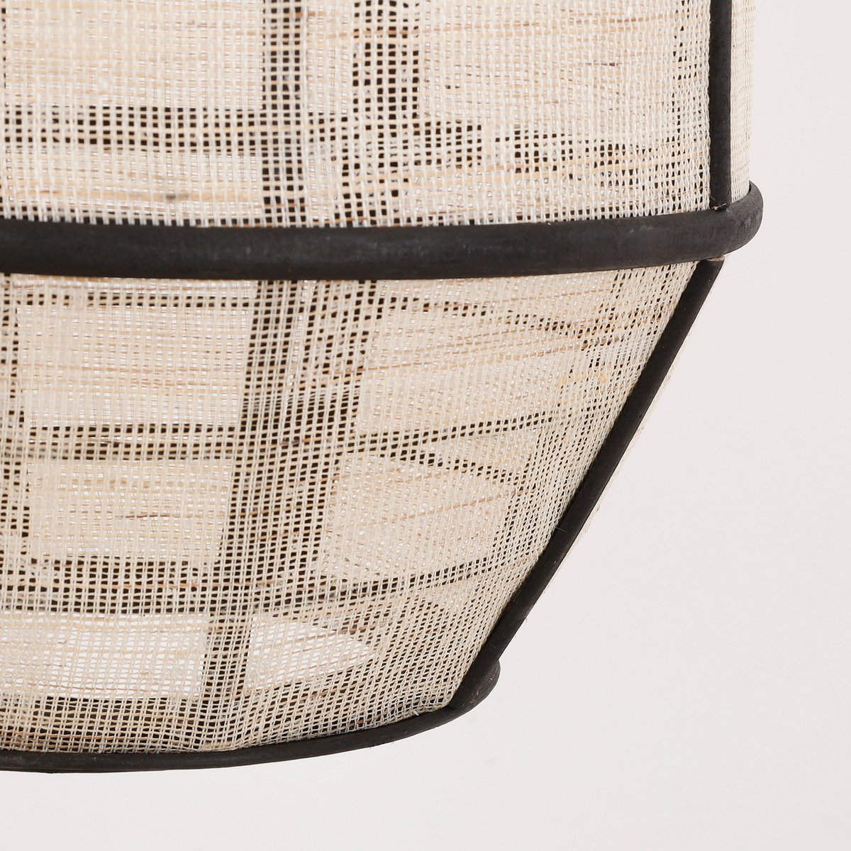 Eliza Hanglamp Beige met Zwarte Details