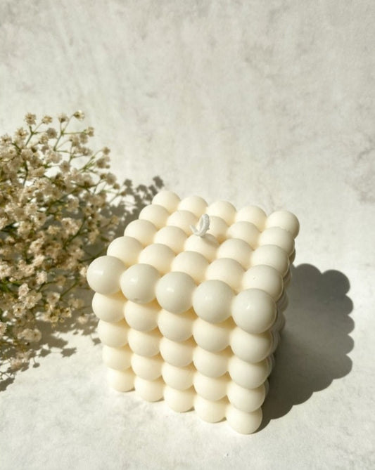 Luxe Bubbel Kaars Ivoor